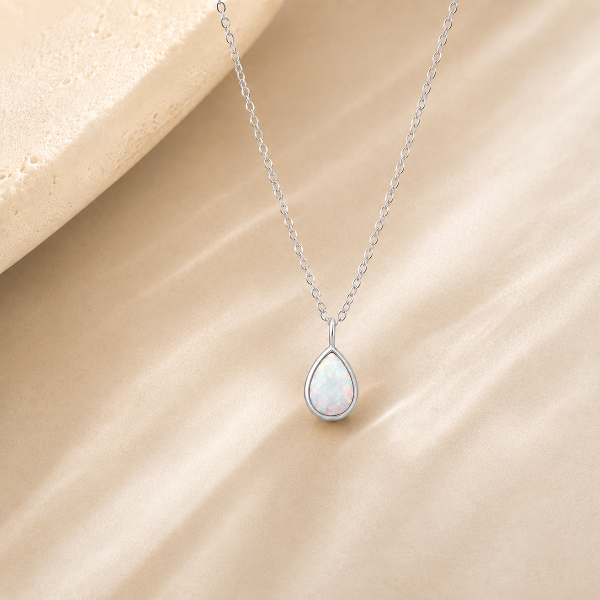 Lumen White Opal Jewelry Set.