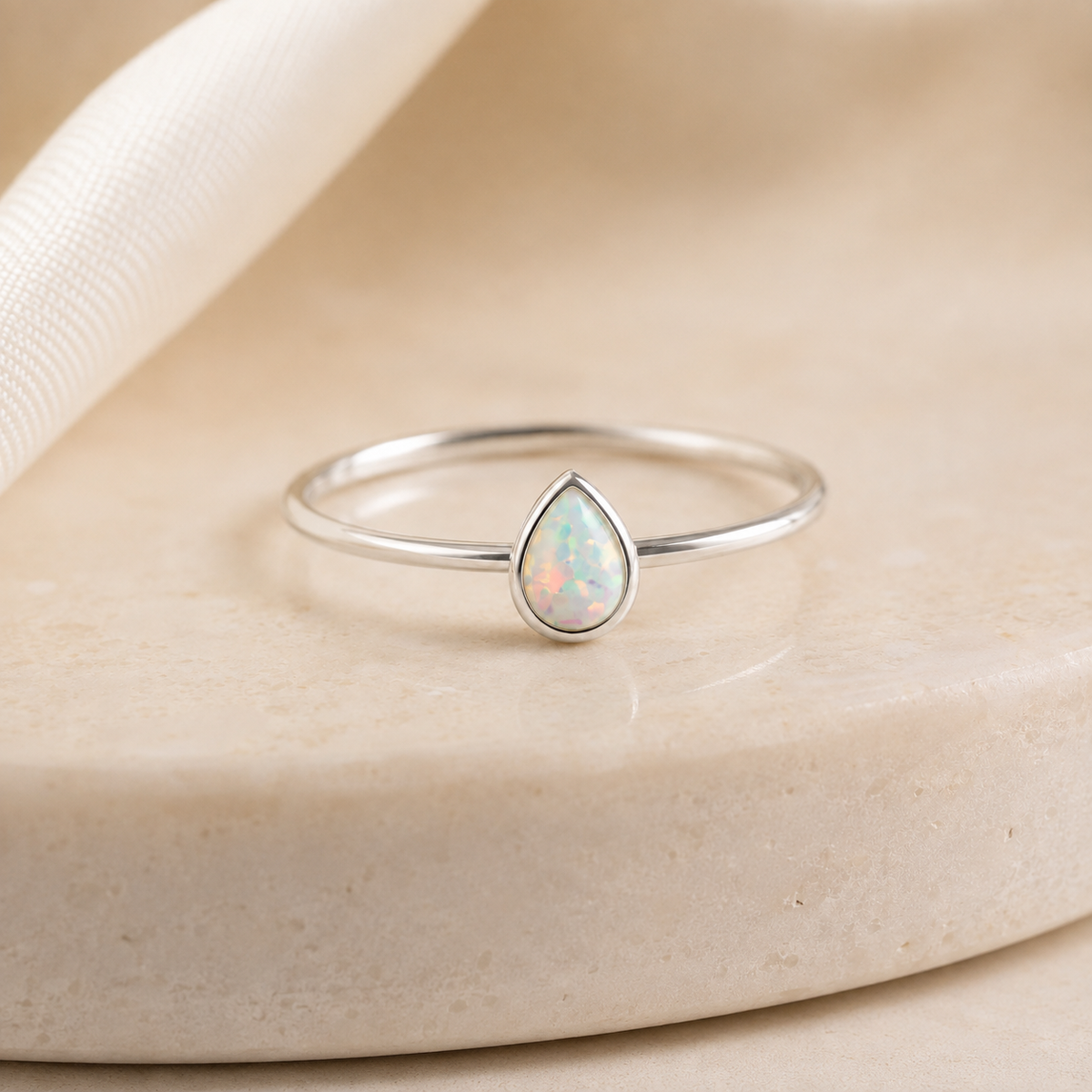 Lumen White Opal Jewelry Set.