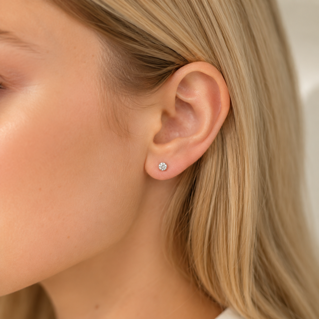 Treasure Cubic Zirconia Stud Earrings.