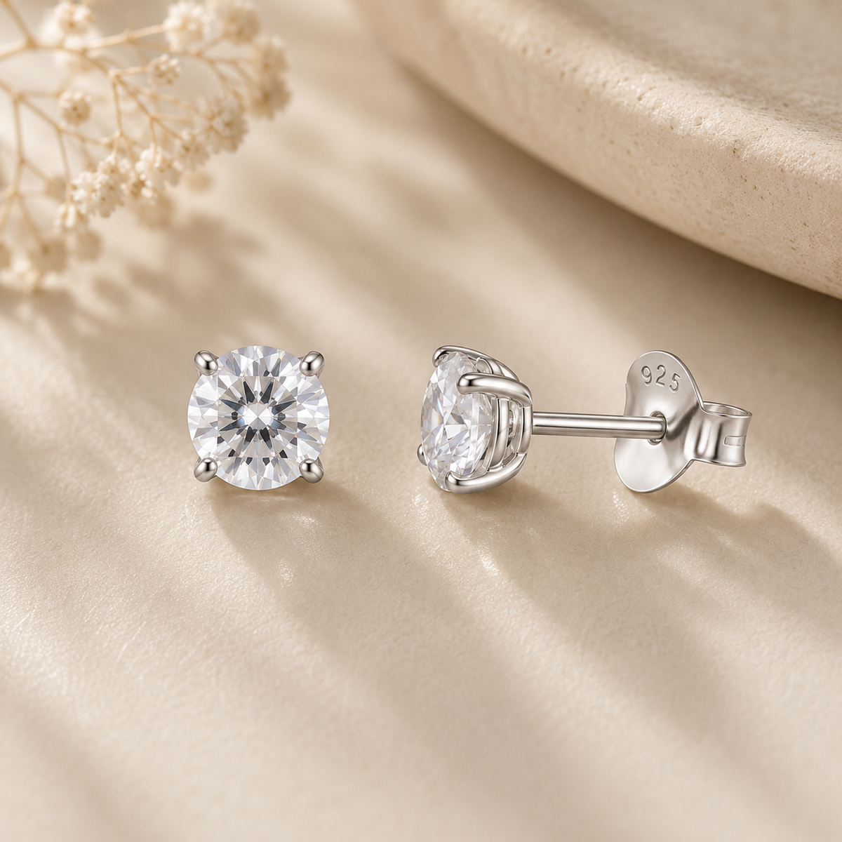 Treasure Cubic Zirconia Stud Earrings.